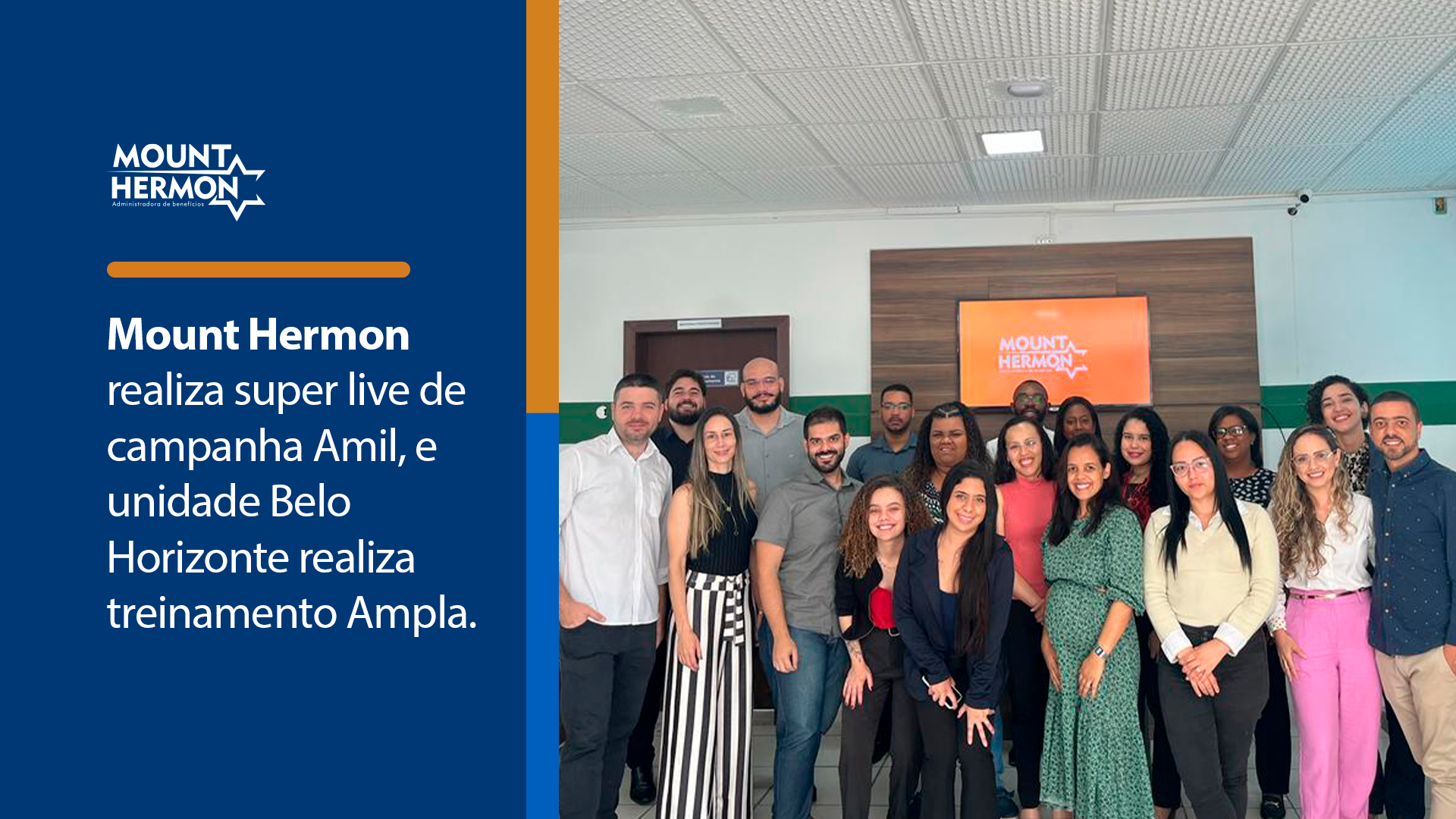 Super Live com Amil e treinamento em Belo Horizonte — Mount Hermon